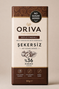 ORİVA Şekersiz Fındıklı Sütlü Çikolata